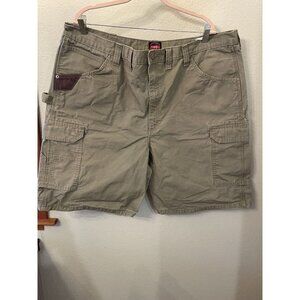 WRANGLER Riggs Workwear Mens‎ 44 Carpenter Cargo Work Shorts Green Utility